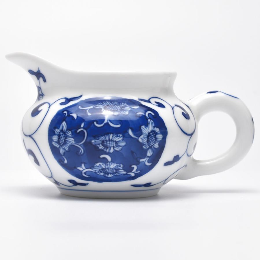 向日葵茶海 140ml(満水190ml)景徳鎮 青花磁器 : 天香茶行 向日葵茶海 140ml(満水190ml)景徳鎮 青花磁器 : 天香茶行