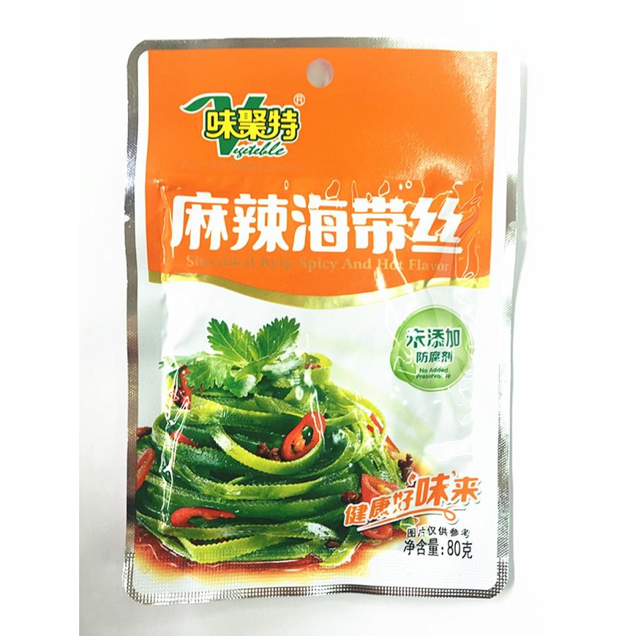 中華物産食品 味聚特 漬物麻辣海帯絲 辛口昆布 細きり 惣菜 中華ザーサイ 80g C 天華中華物産店 通販 Yahoo ショッピング