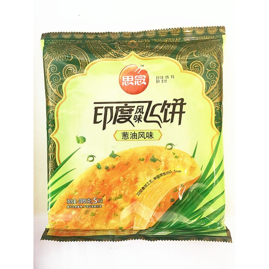 思念 印度風味飛餅 葱油風味 印度飛餅 インド風味 ネギパンケーキ 5枚入り 中華料理 人気商品 中華食材 5個入 300g E 天華中華物産店 通販 Yahoo ショッピング
