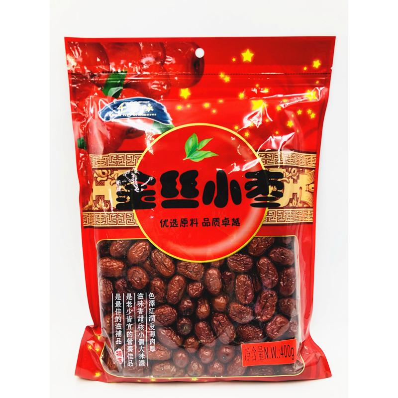 千百味 金絲小棗 】(小)400g 小棗 乾燥ナツメ 干棗 なつめ 赤棗 乾燥なつめ 棗 紅棗 ナツメ ギフト ドライナツメ ドライフルーツ :jsxz400:天華中華物産店 通販 紅飛シリーズ 5袋 無核紅棗 種無しナツメ