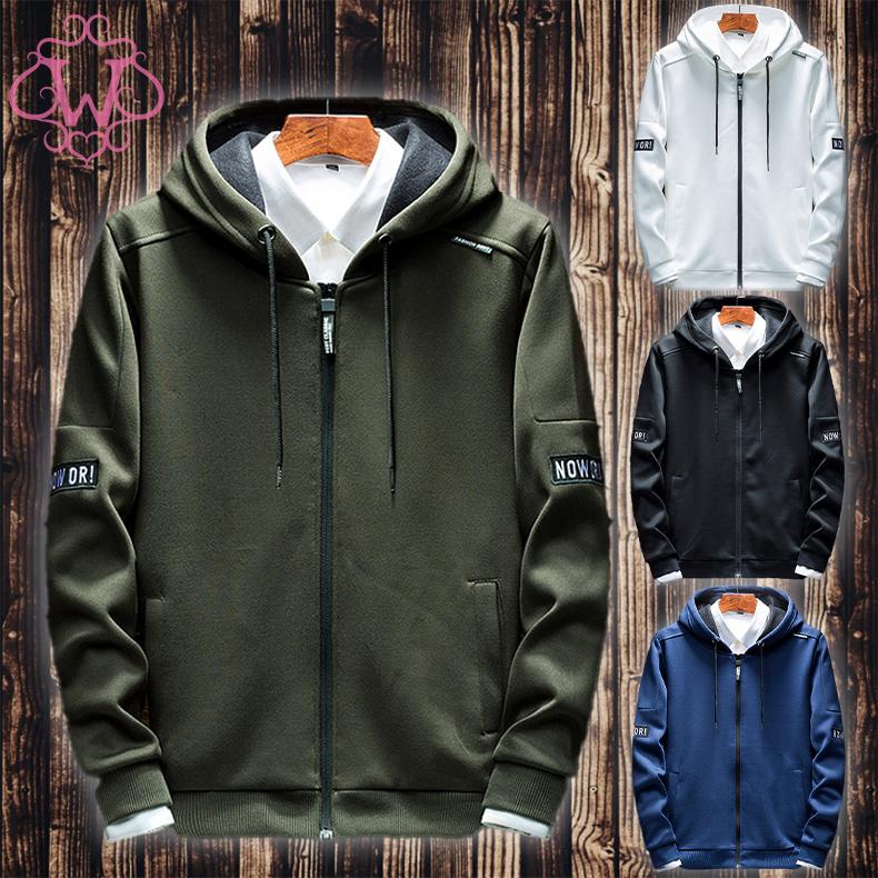 パーカー メンズ 長袖 フード付 ジップアップ フルジップ カジュアル 大きめ ゆったり おしゃれ かっこいい 春 秋 冬 代 30代 40代 50代 We19 1019 天祥市 通販 Yahoo ショッピング