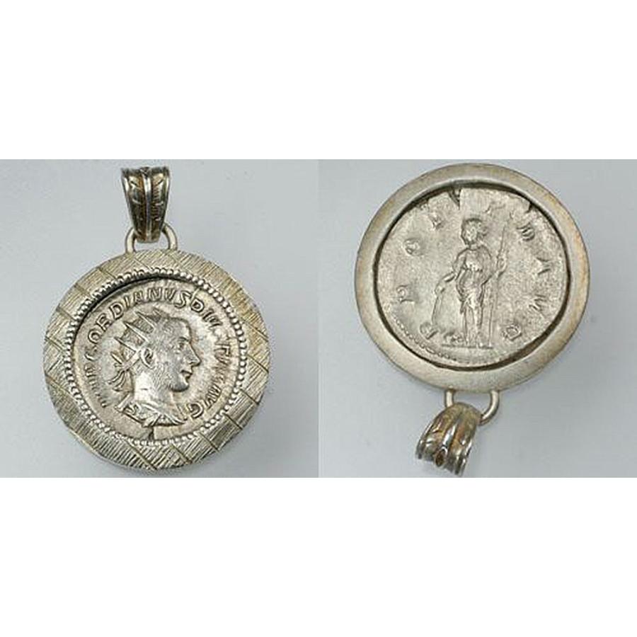 男の子向けプレゼント集結 コインペンダント ゴルディアヌス3世 ローマ帝国 １万円以上お買い上げのお客様 送料無料 メンズアクセサリー Chescotimes Com