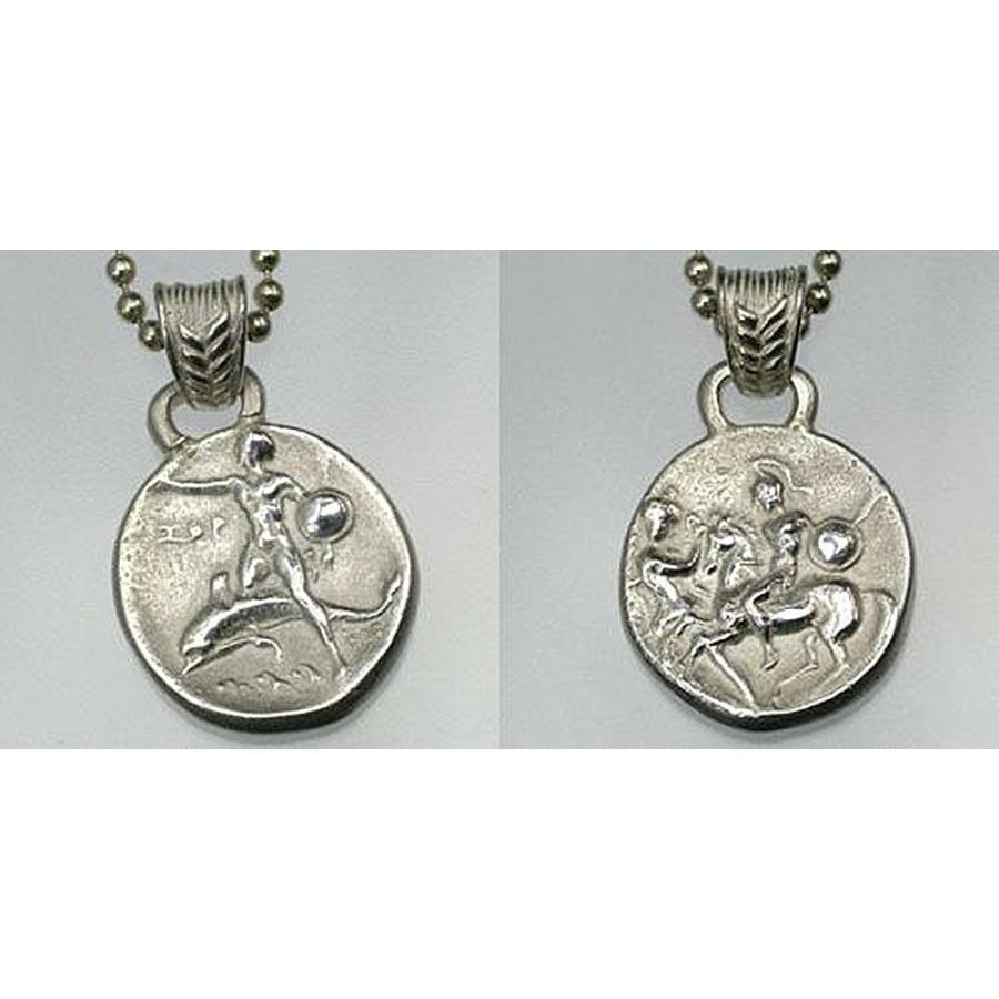 古代ギリシャ　コインネックレス　「イルカに乗るタラス」 : ワールドコインギャラリー - 通販 - Yahoo!ショッピング