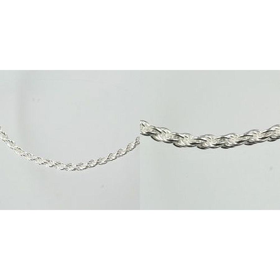 シルバー　カットフレンチロープチェーン　50cm