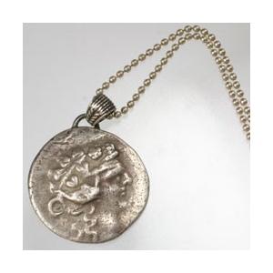 古代ギリシャ ディオニソス神 コインペンダント : ワールド