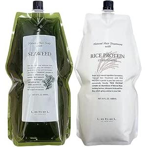 ルベル ナチュラルヘアソープ シーウィード シャンプー 1600ml + ライスプロテイン トリートメント 1600ml（Yahoo!・Tiara Yahoo!ショッピング店）