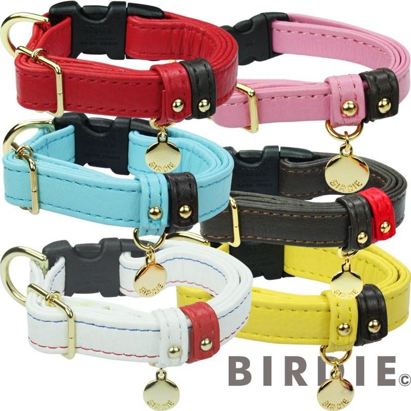   ダークブラウン レザー 首輪 M ペット バーディ BIRDIE ジェントルレザーカラー(M)【中型犬/ ペット 首輪