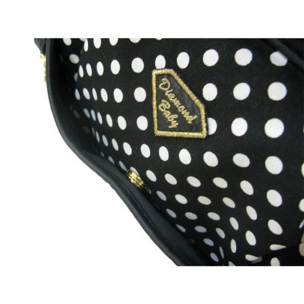 ダイヤモンドベイビー Diamond Baby ドット柄キャリーバッグ S