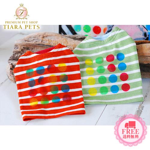 プエルト PUERTO ペイント半袖カットソー 1 1h 2 2h 3 小型犬 犬服 トップス Tシャツ カットソー セレブ 送料無料