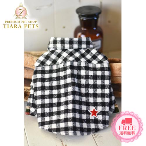 プエルト PUERTO ブラックギンガムネルシャツ 1 1h 2 2h 3 小型犬 犬服 トップス シャツ セレブ 送料無料