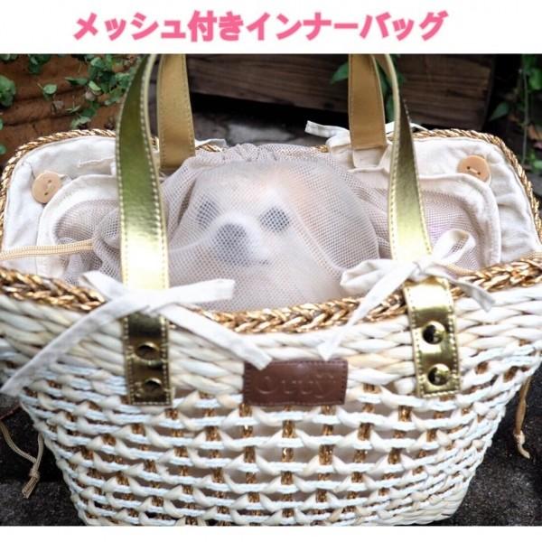 オッティ Otty キャリーカゴバッグ S 小型犬 犬用 ペット キャリーバッグ セレブ 送料無料｜tiarapetsjapan｜04