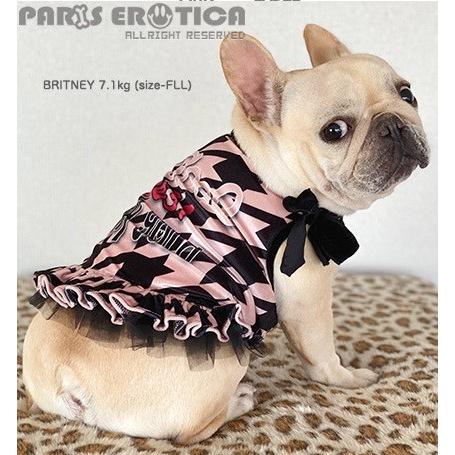 パリエロ PARIERO PG Houndstooth Frilled Tank 小型犬 犬服 ウエア トップス タンク セレブ 送料無料｜tiarapetsjapan｜03