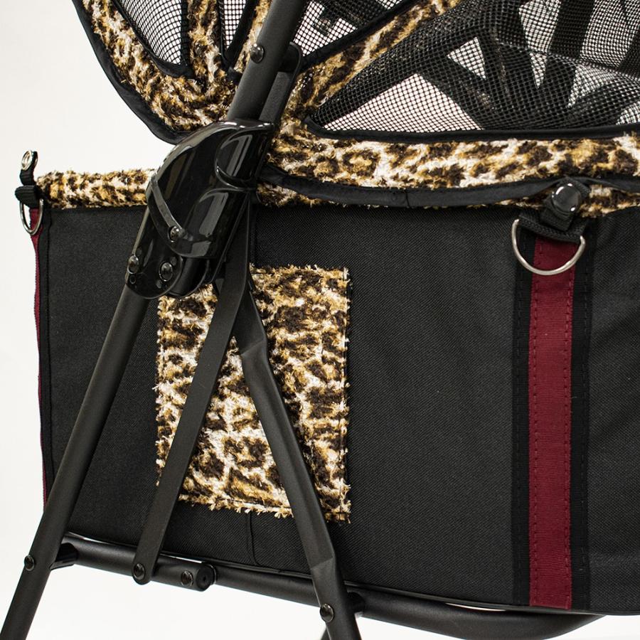 天使のカート レオパード・ブラック バッグのみ Mサイズ 犬用品 ペット キャリーバッグ ペットカート ペットバギー 送料無料 レオパード