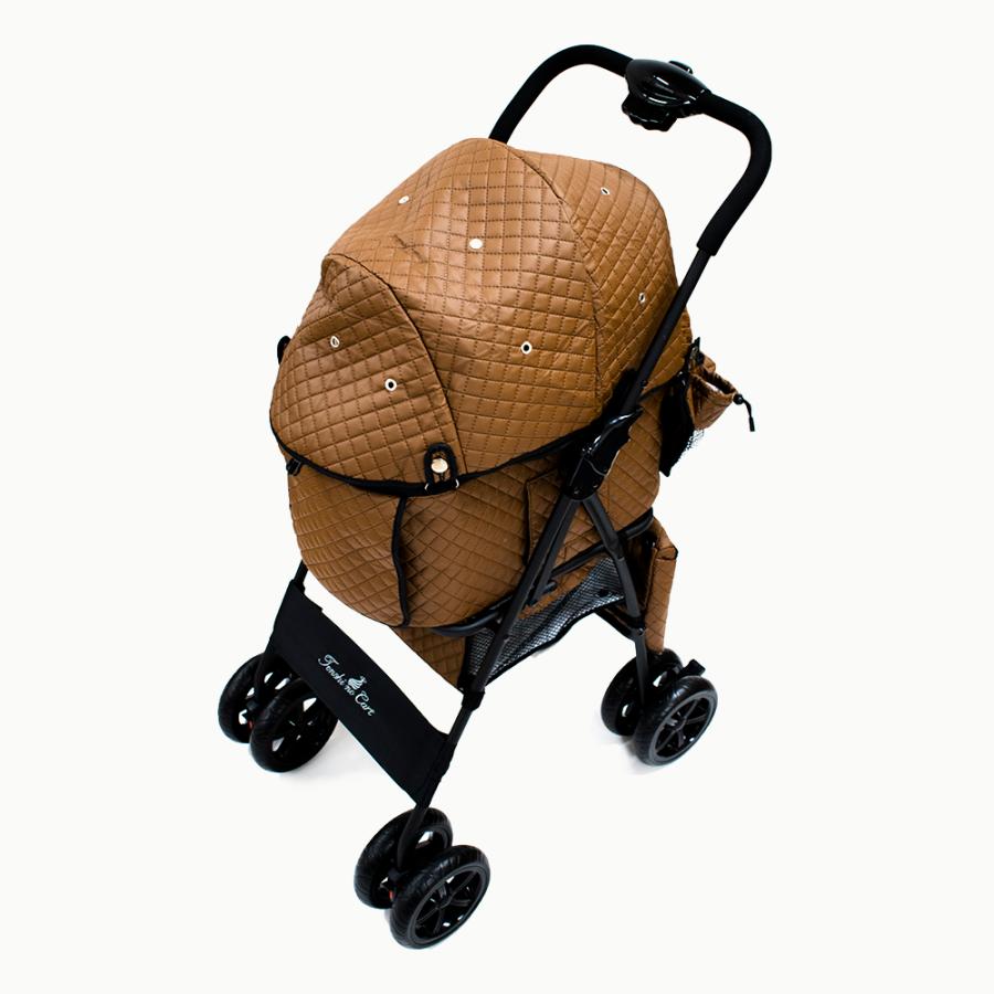 ブラウン 犬用品 天使のカート Brown マット キャリーカート ペットカート キルト ポルテ Quilt L ペットカート Japan キャリーカート L Tiara 犬用品 Porte ペットバギー Set Pets Full Mat