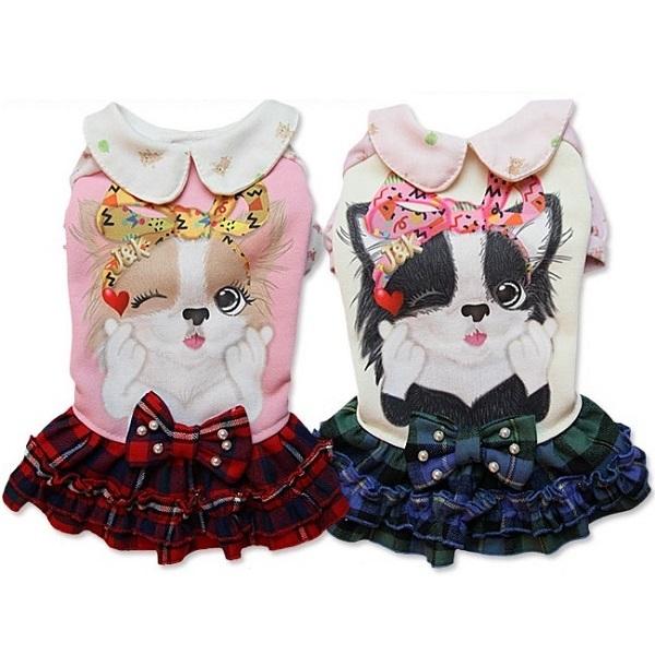 即納特典付き J Kアニマルズ J K Animals はるちゃん こなつちゃん ワンピース Ss Ss L 小型犬 犬服 ウエア ワンピース ドレス 送料無料 Nicmosul Org