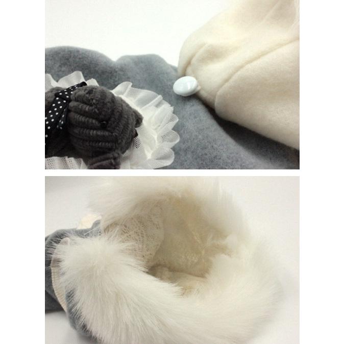 アキュミリア accu milia マスコットベアーパフパーカー21’ MS/M 小型犬 犬服 ウエア トップス パーカ セレブ 送料無料の画像
