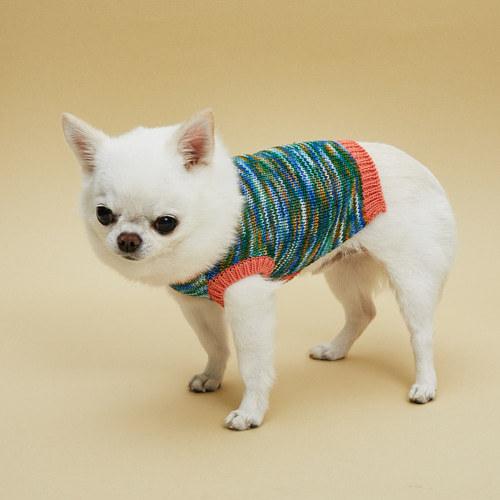 ルイスドッグ louisdog Genius Sweater Vest/V neck 小型犬 犬服 ウエア トップス ニット セーター ベスト セレブ 送料無料の画像