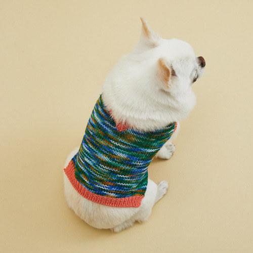 ルイスドッグ louisdog Genius Sweater Vest/V neck 小型犬 犬服 ウエア トップス ニット セーター ベスト セレブ 送料無料の画像
