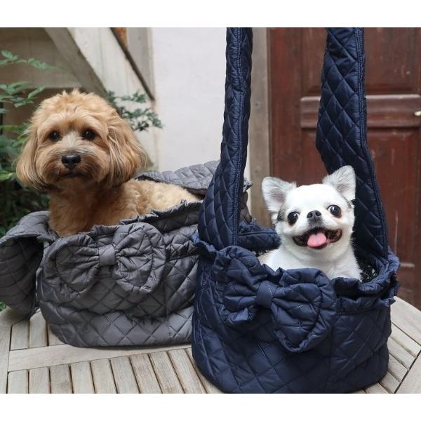 ルル・ドヌフ LouLou29 キルティング フリルスリング M 小型犬 犬用 ペット キャリーバッグ スリング セレブ 送料無料  :25285-m:TIARA PETS JAPAN 通販 