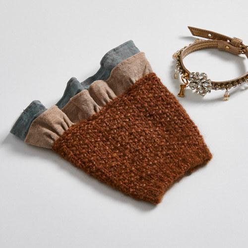 ルイスドッグ louisdog DELFI Crop Knitted Dress ブリック 小型犬 犬服 ウエア ワンピース ドレス セレブ