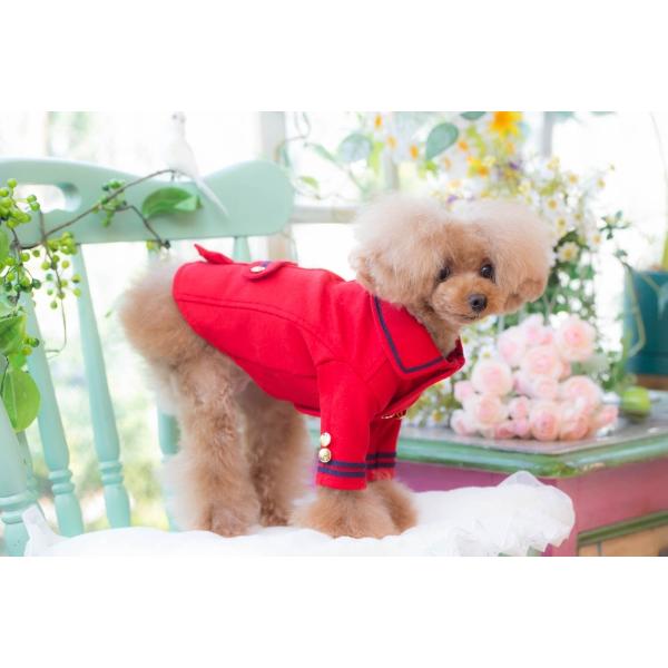 ブルブブ BUL BU-BU ピーコート XXS/XS 犬服 小型犬 ウエア セレブ アウター 上着 ジャケット コート 送料無料の画像