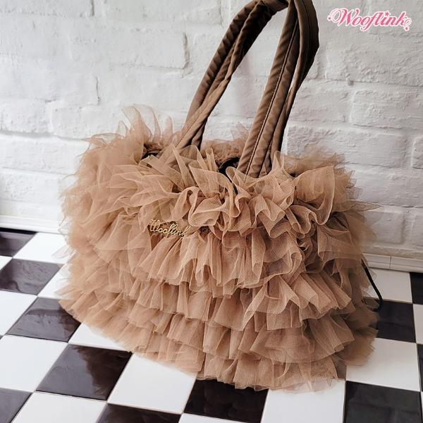 ウーフリンク WOOFLINK DAYDREAM BAG ☆ TULLE チョコ、ブラック 小型