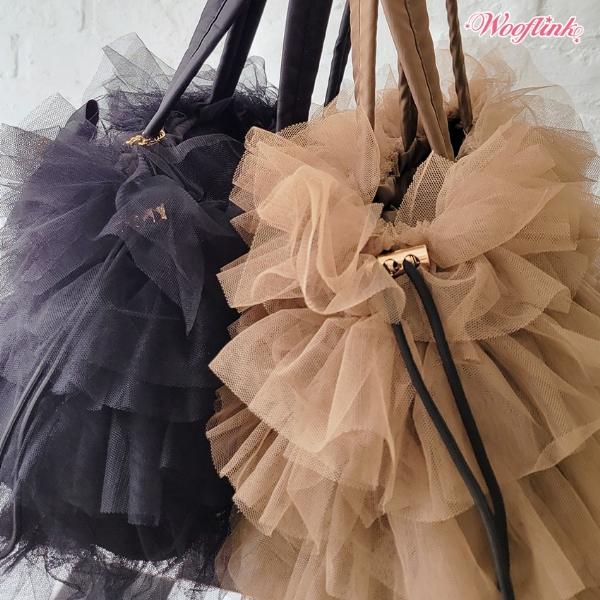 ウーフリンク WOOFLINK DAYDREAM BAG ☆ TULLE チョコ、ブラック 小型