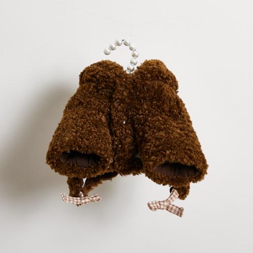 ルイスドッグ louisdog Bunny Hoodie/Brown 犬服 小型犬 ウエア セレブ アウター 上着 パーカ コート 送料無料の画像