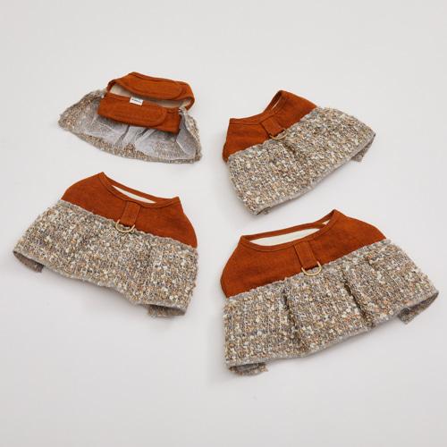 ルイスドッグ louisdog Sweet Caramel Harness Set 小型犬 犬用 セレブ リード ハーネス 胴輪 送料無料