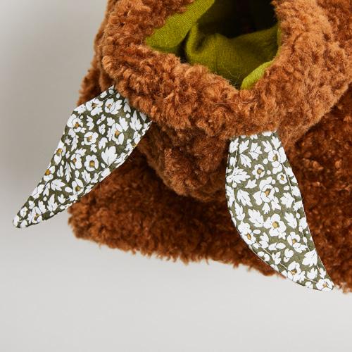 ルイスドッグ louisdog Bunny Hoodie/Camel Brown 犬服 小型犬 ウエア セレブ アウター 上着 パーカ コート 送料無料の画像