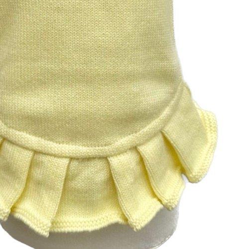 ゴッドピヴァ GODPIVA organic cottonスカラップワンピース 小型犬 犬服 ウエア ワンピース ニット セーター セレブ 送料無料の画像