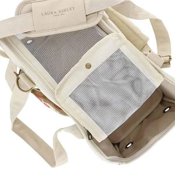ローラアシュレイ LAURA ASHLEY 花柄キャリーバッグ 小型犬 キャリー