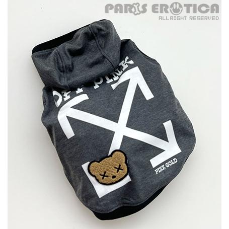 パリエロ PARIERO Off-Pink Hoodie 小型犬 犬服 ウエア トップス