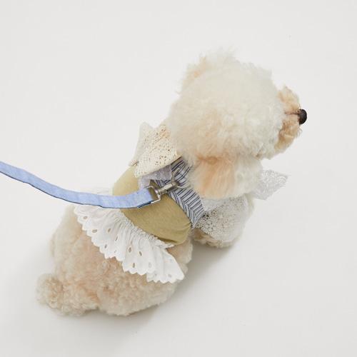 ルイスドッグ louisdog Organic Linen Harness Set 小型犬 犬用 セレブ リード ハーネス 胴輪 送料無料