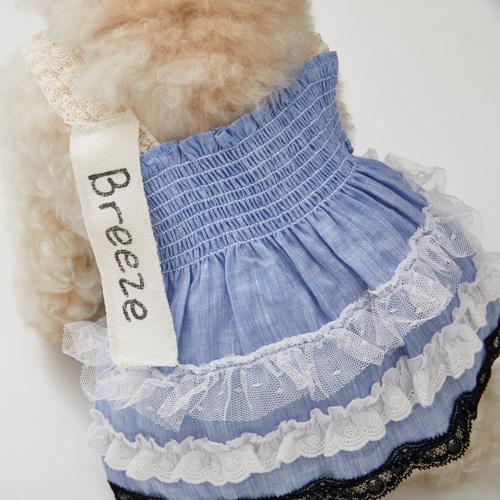 ルイスドッグ louisdog Breeze Organic Linen Dress 小型犬 犬服 ウエア ワンピース ドレス セレブ  送料無料の画像