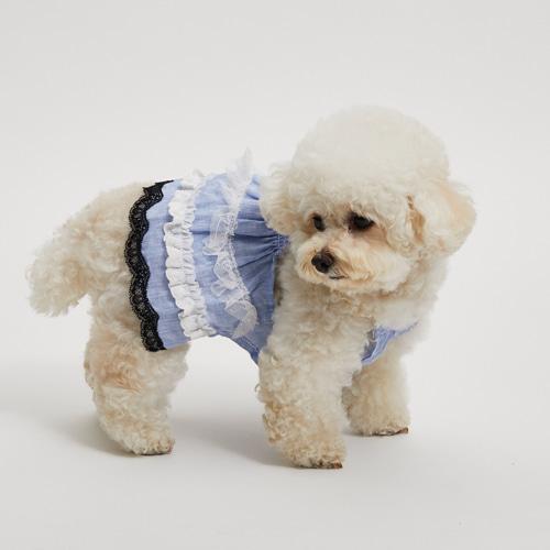 ルイスドッグ louisdog Breeze Organic Linen Dress 小型犬 犬服 ウエア ワンピース ドレス セレブ  送料無料の画像