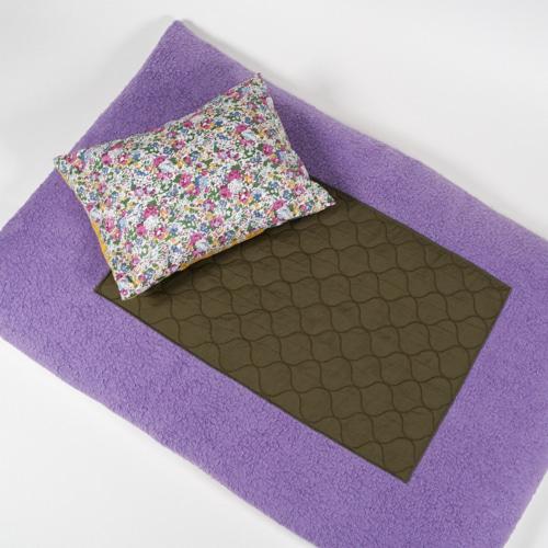 ルイスドッグ louisdog Purple Square Rug 小型犬 ベッド ラグ