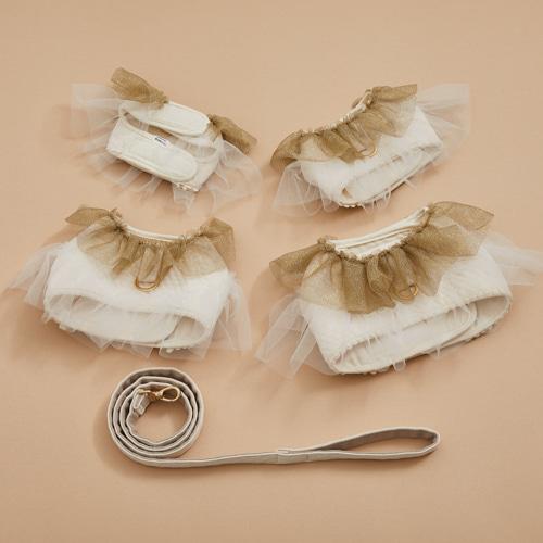 ルイスドッグ louisdog Glitter Organic Quilt Harness Set 小型