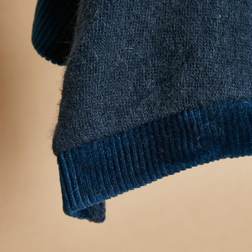 ルイスドッグ louisdog Navy Angora Hood 犬服 小型犬 ウエア アウター 上着 ジャンパー パーカー セレブ 送料無料の画像