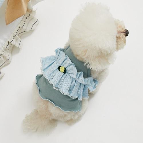 ルイスドッグ louisdog BlueWave TOP 小型犬 犬服 トップス ノースリーブ セレブの画像