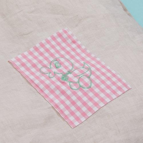 ルイスドッグ louisdog Linen Goose Blanket'Cherry Duck 小型犬 犬用 ベッド ブランケット セレブ_1