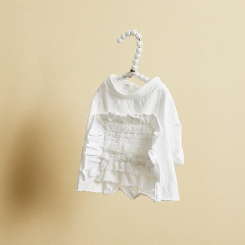 ルイスドッグ louisdog White Organic Roll Up 小型犬 犬服 トップス 半袖 シャツ セレブの画像