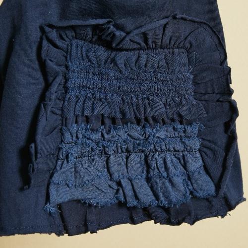 ルイスドッグ louisdog Indigo Roll Up 小型犬 犬服 トップス カットソー Tシャツ セレブの画像