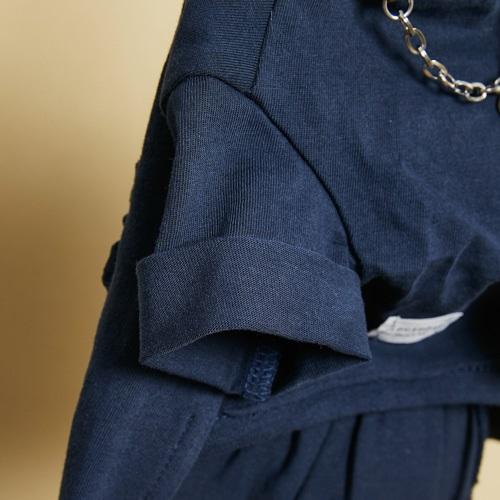 ルイスドッグ louisdog Indigo Roll Up 小型犬 犬服 トップス カットソー Tシャツ セレブの画像