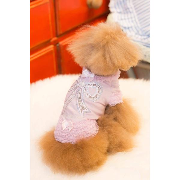 ブルブブ BUL BU-BU スパンコールリボンキャミ SSS/SS/SSL/S 小型犬 犬服 トップス キャミソール セレブの画像