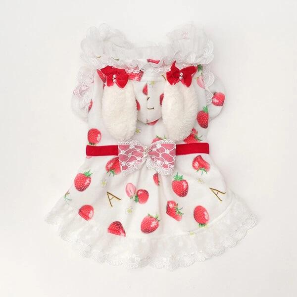 犬服 ワンピース(Ｓ)  ꒡̈⃝Lily꒡̈⃝ハンドメイド ワンピース P297 ハンドメイド 姫 お城 モチーフ スカート