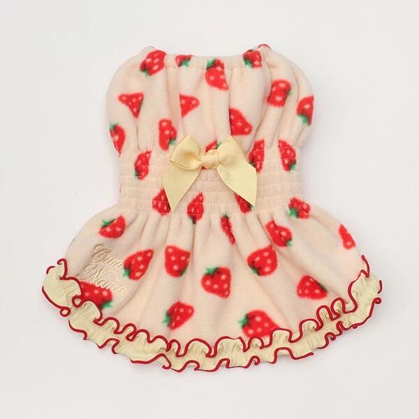 ハンドメイド　ベスト付きシャーリングワンピース　オーダー小型犬 ハンドメイドベスト付きシャーリングワンピースオーダー小型犬