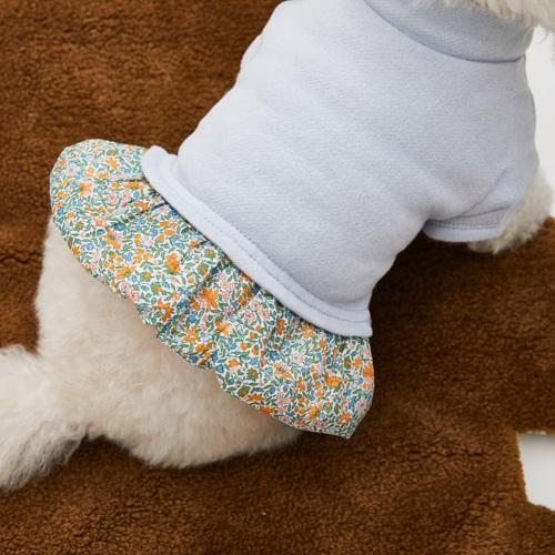 ルイスドッグ louisdog Liberty Baby Frill TEE/Sky Blue 小型犬 犬服 トップス Tシャツ セレブの画像