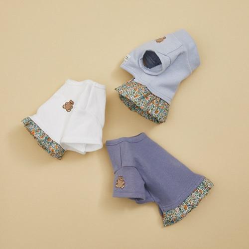 ルイスドッグ louisdog Liberty Baby Frill TEE/Sky Blue 小型犬 犬服 トップス Tシャツ セレブの画像
