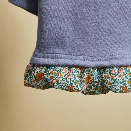 ルイスドッグ louisdog Liberty Baby Frill TEE/Deep Blue 小型犬 犬服 トップス Tシャツ セレブの画像